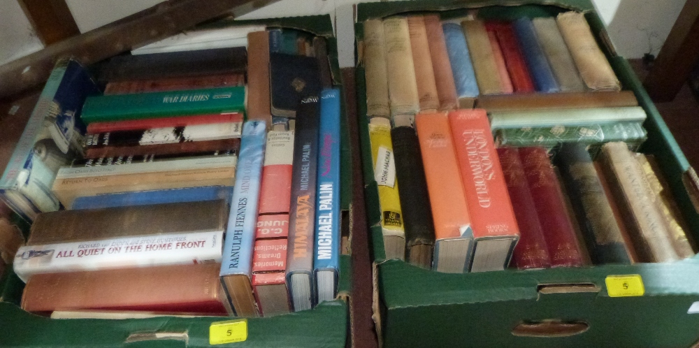 Two boxes of books