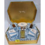 A vintage Yardley scent/soap gift set in original case and box. 1950s/60s