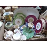 Two boxes of teaware and other ceramics