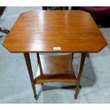 An Edward VII mahogany two tier centre table