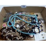 A box of costume jewellery