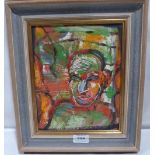 MARTIN FULLER. BRITISH 20TH CENTURY Elfin Head. Inscribed, signed and dated 1989 verso. Oil on