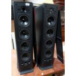 A pair of Mission 753 floor standing loudspeakers , 2 way with four bass drivers, 6 ohm, 35-150W.