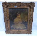 A 19th century giltwood and gesso frame 25' x 22' overall
