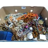 A box of costume jewellery