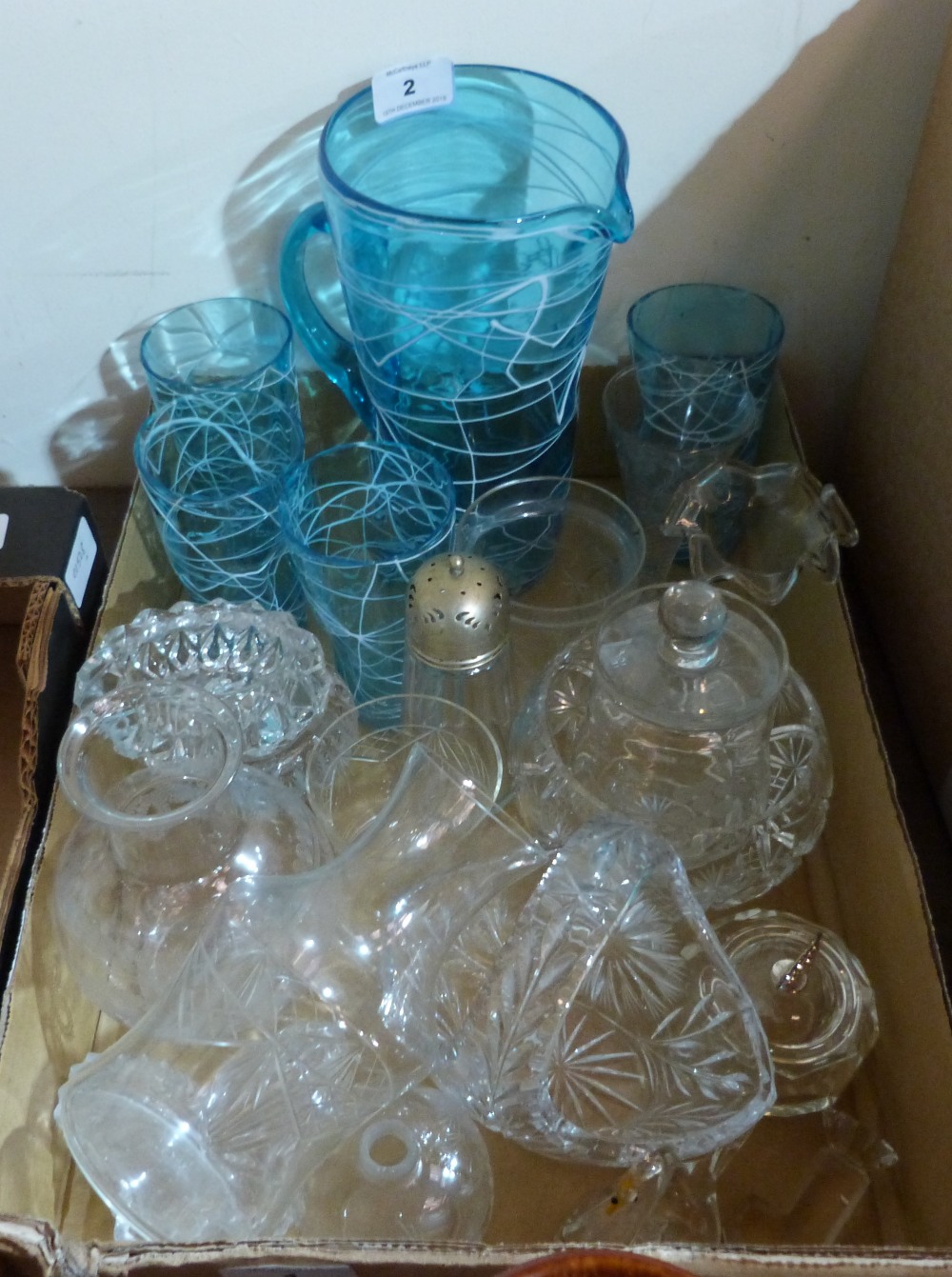 A box of glassware
