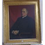 JOHN MALER COLLIER, OBE; R.P; R.O.I. BRITISH 1850-1934 Portrait of the Rev. Henry Miles, he half