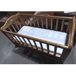 A baby's rocking cradle