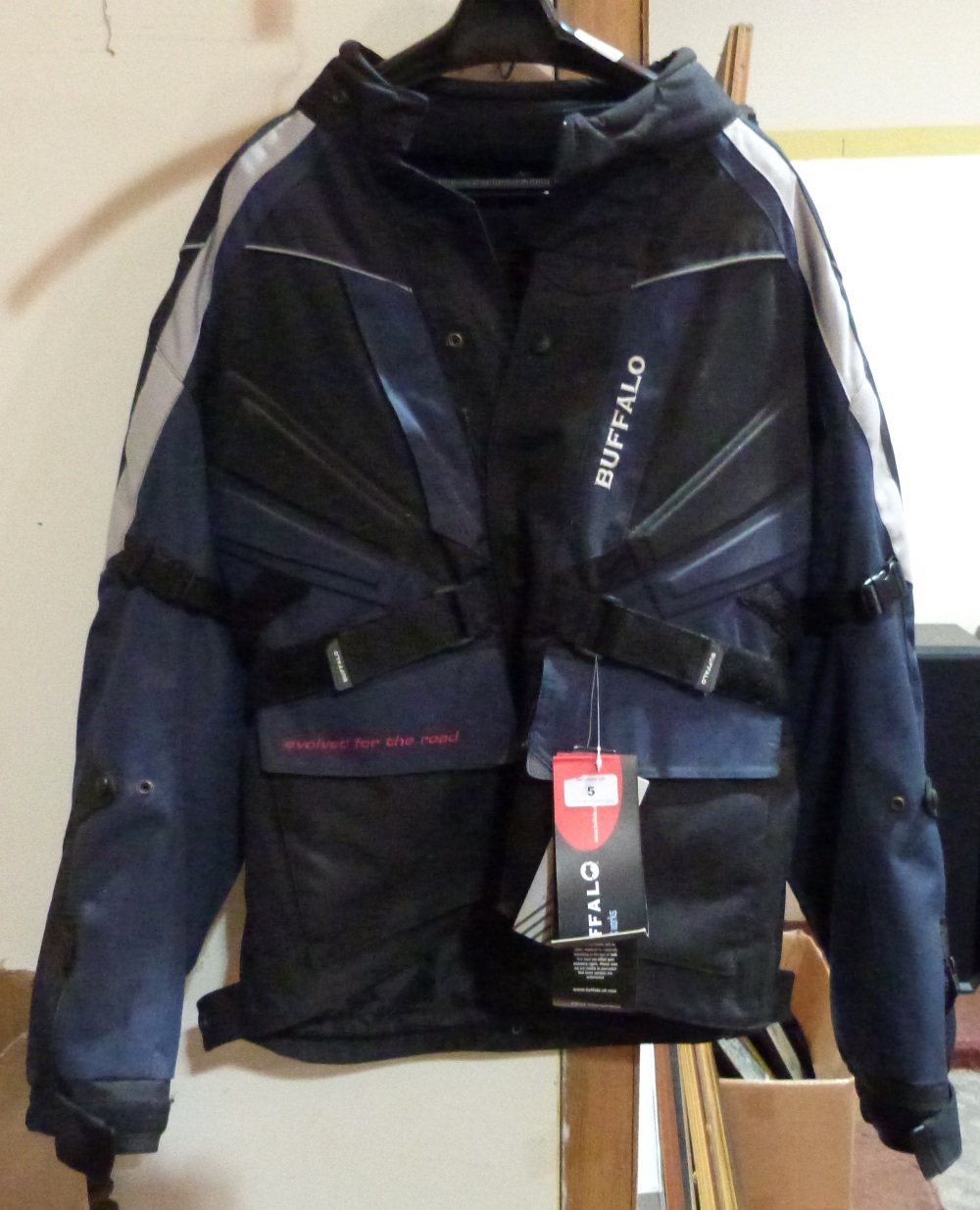 A motorcycle jacket. Size L