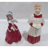 Two Royal Doulton figures, Christmas Morn HN3212; Choir Boy HN2141