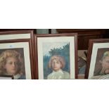 Four 19th century watercolours signed Laura Gee