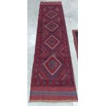 A Meshwani carpet runner, 2.47m x 0.63m