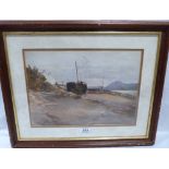 ENGLISH SCHOOL. 19TH CENTURY An Anglesey beach scene. Watercolour 9½' x 14'