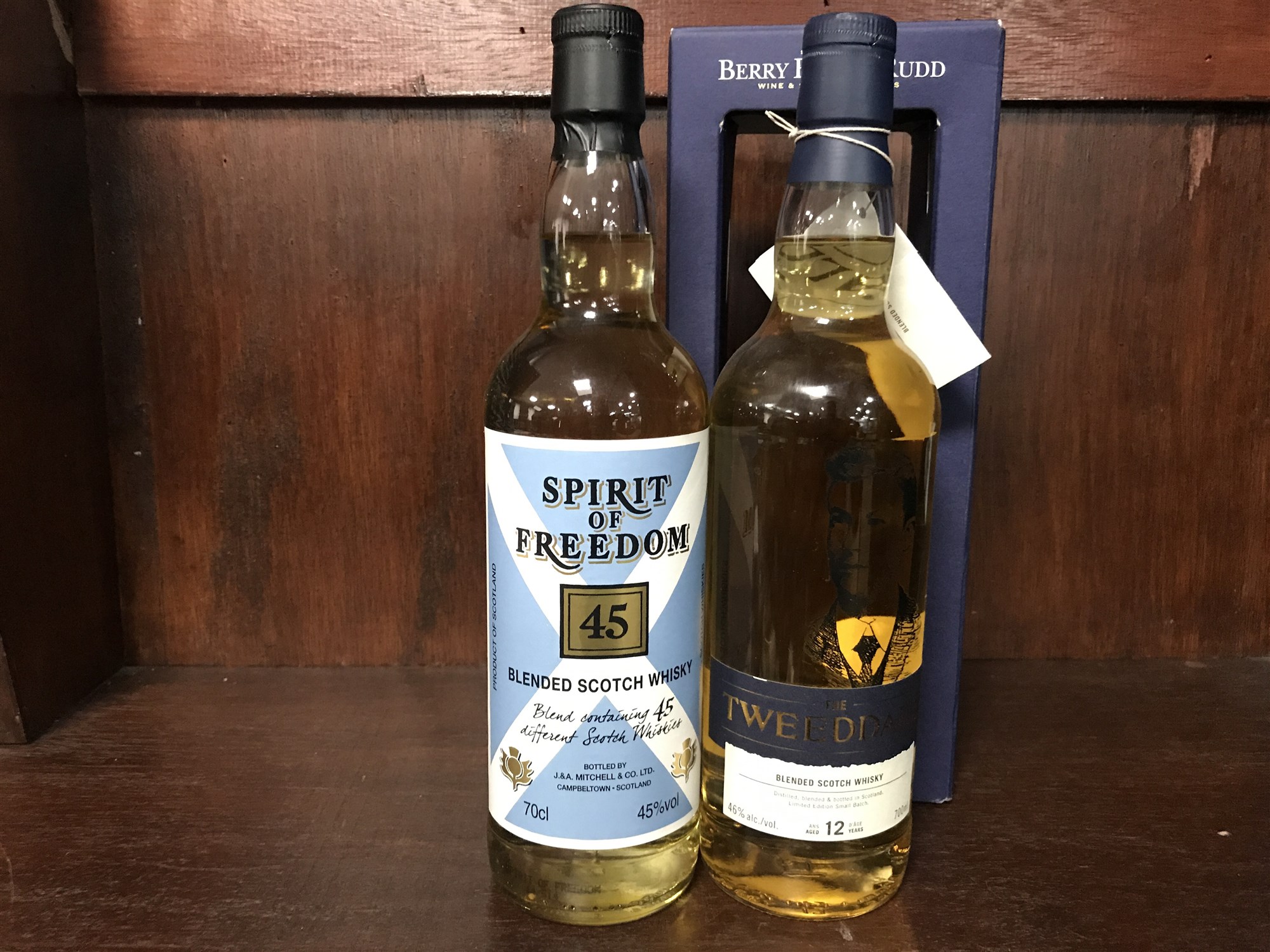 SPIRIT OF FREEDOM 45 AND THE TWEEDDALE AGED 12 YEARS