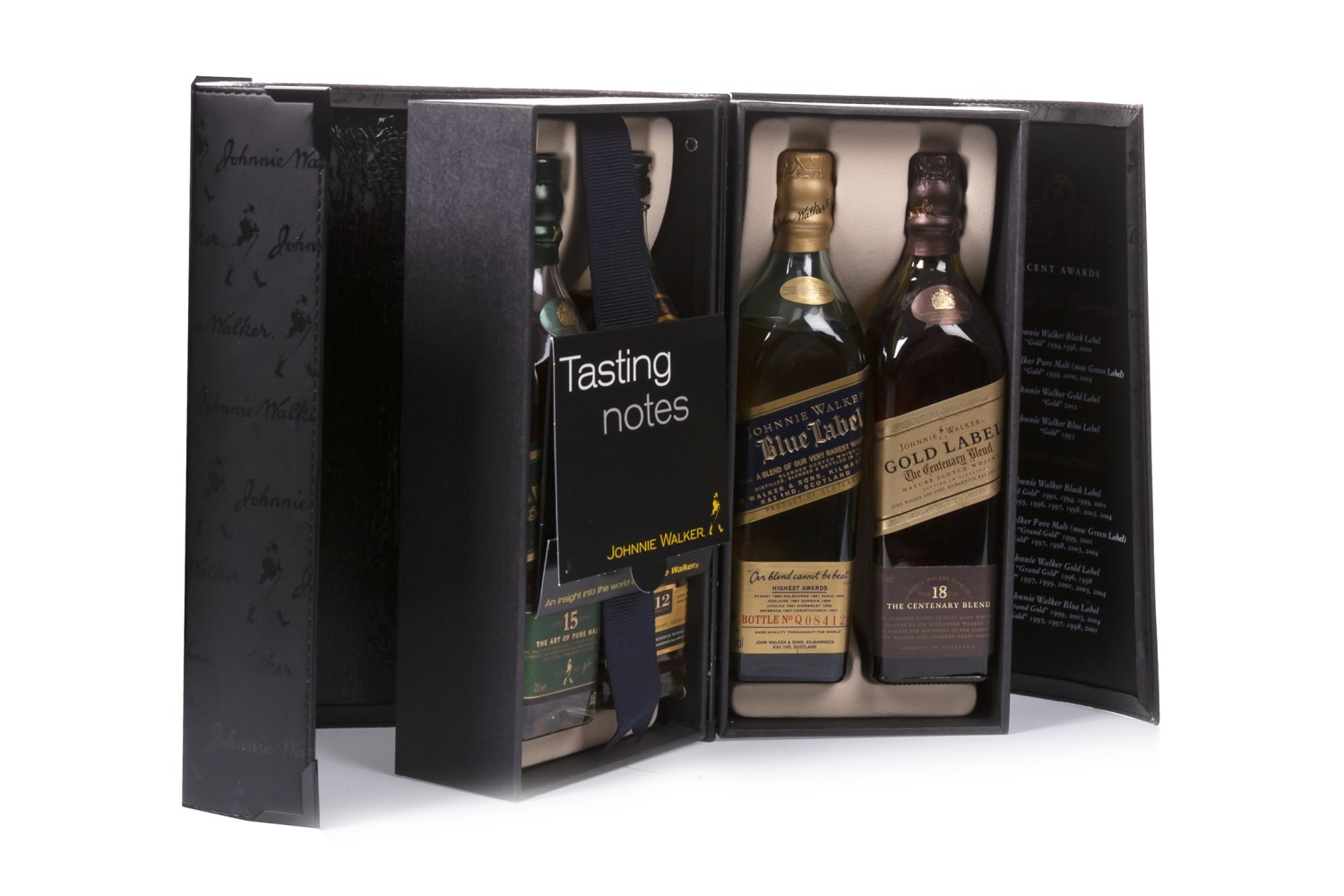 JOHNNIE WALKER GOLD LABEL AGED 15 YEARS & JOHNNIE WALKER BLACK LABEL AGED 12 YEARS