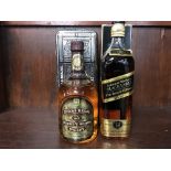 JOHNNIE WALKER BLACK LABEL 12 YEARS OLD AND CHIVAS REGAL AGED 12 YEARS