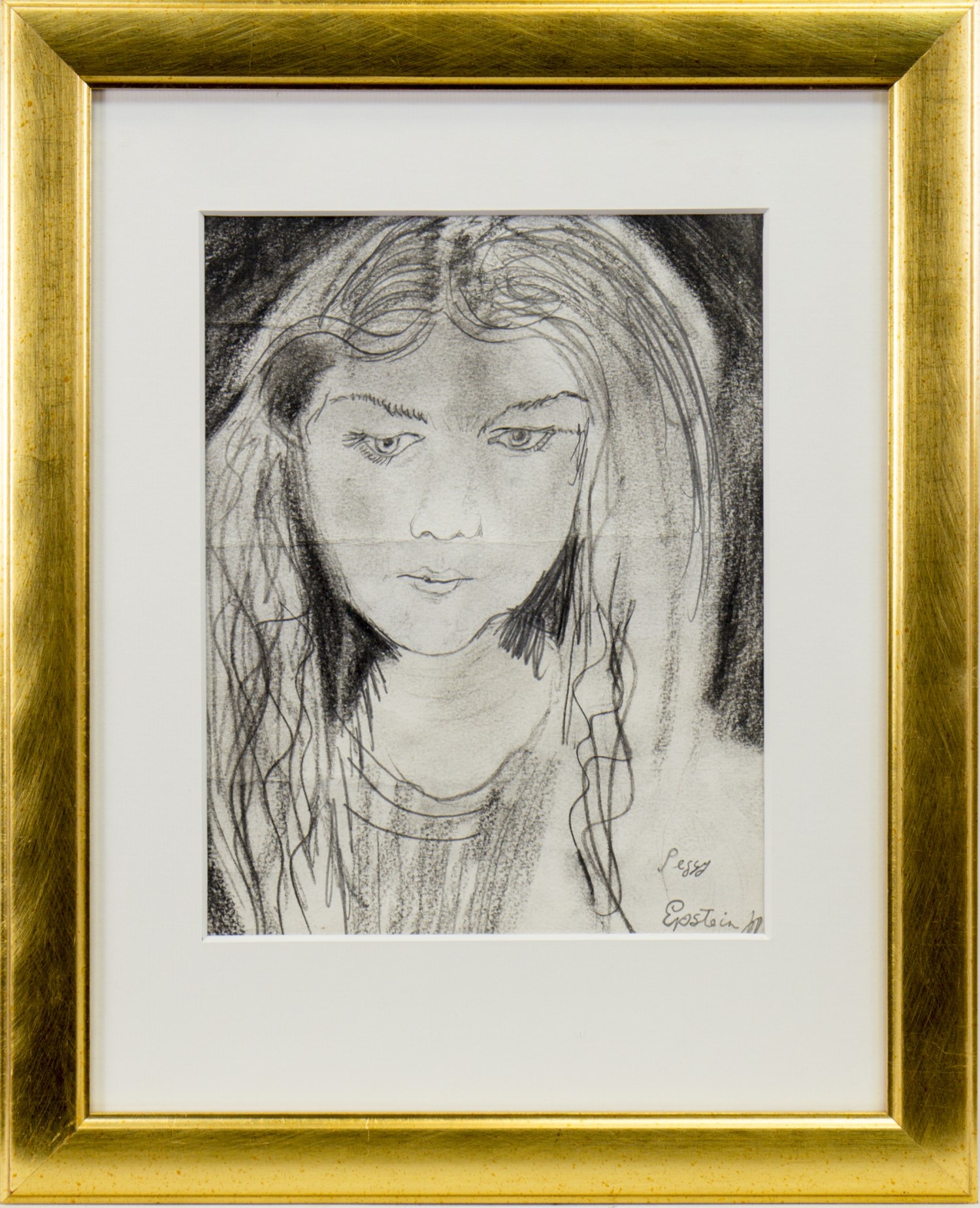 PEGGY, A PENCIL SKETCH BY SIR JACOB EPSTEIN