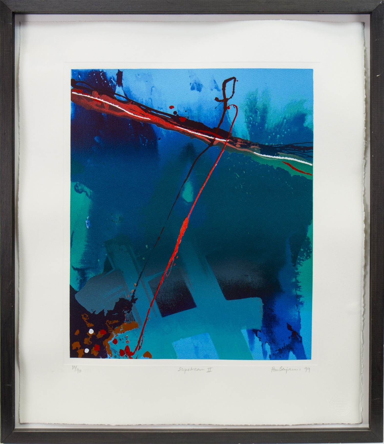 SLIPSTREAM II, A SCREENPRINT BY PAUL BENJAMINS