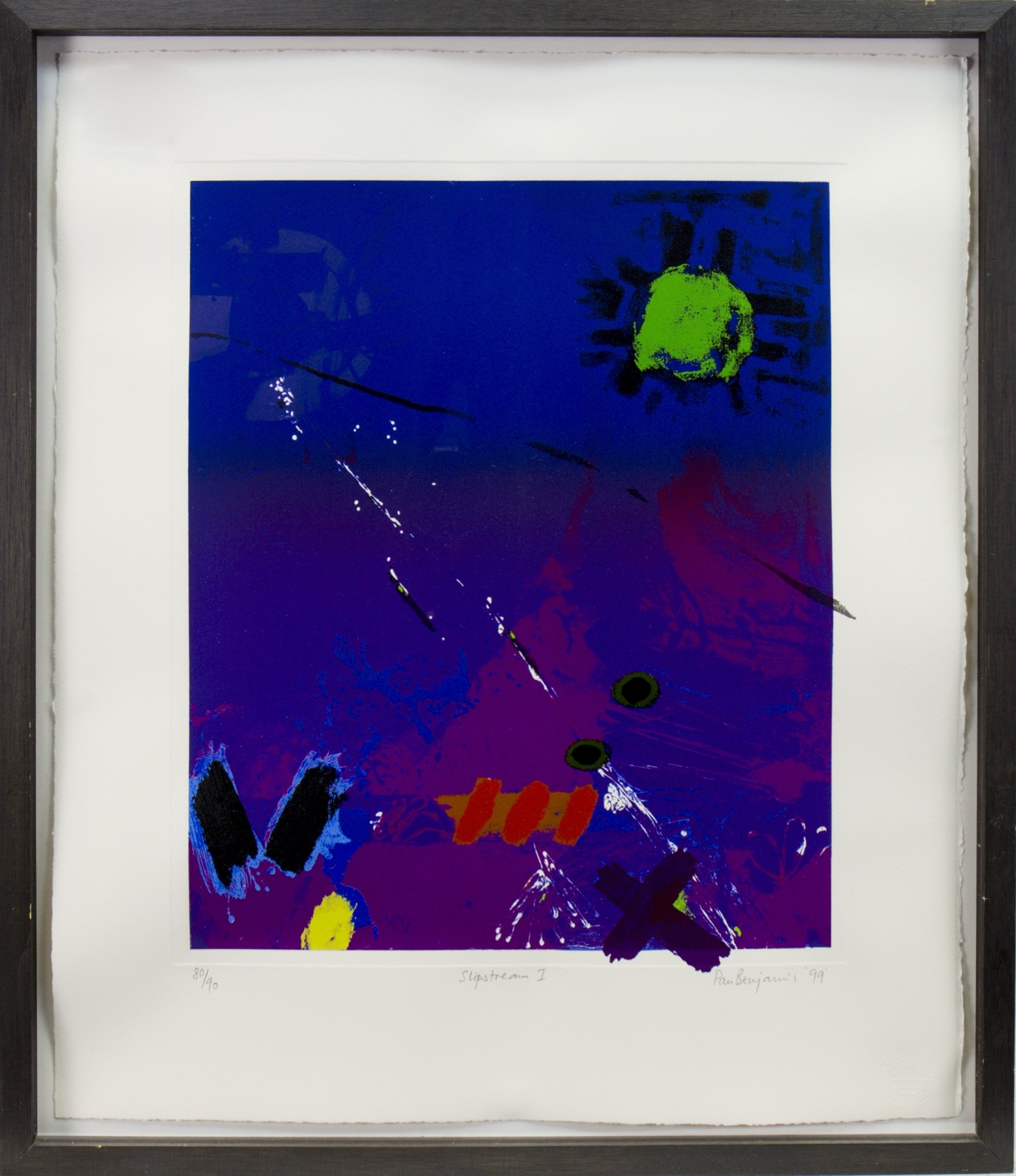 SLIPSTREAM I, A SCREENPRINT BY PAUL BENJAMINS