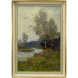 THE BIRCH TREE, AN OIL BY ARCHIBALD KAY