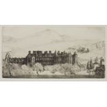 HOLYROOD PALACE, AN ETCHING BY JOHN RANKIN BARCLAY