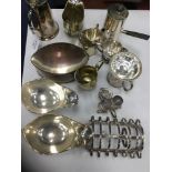 A COLLECTION OF SILVER PLATED WARES