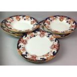 A SET OF SIX VICTORIAN IRONSTONE PLATES