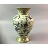 A 20TH CENTURY HAND PAINTED VASE
