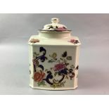 A MASON'S LIDDED JAR/CADDY, A MASON'S BOWL AND OTHER CERAMICS