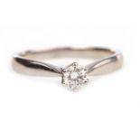 A DIAMOND SOLITAIRE RING