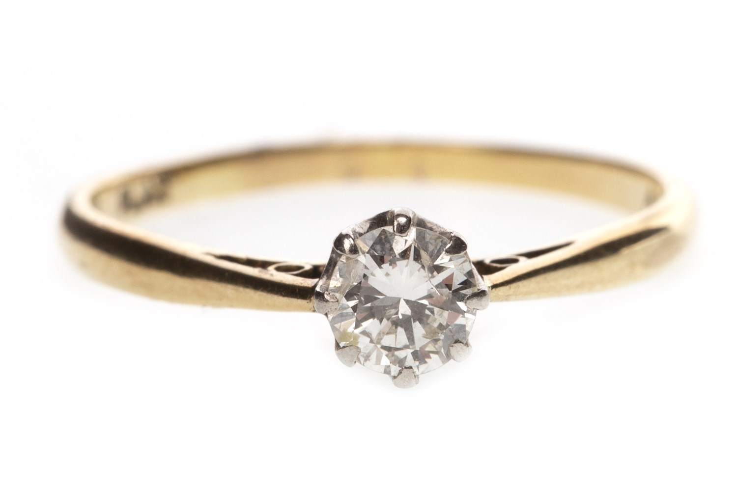 A DIAMOND SOLITAIRE RING