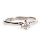 A DIAMOND SOLITAIRE RING