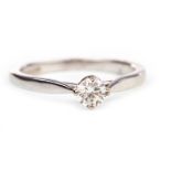 A DIAMOND SOLITAIRE RING