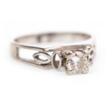 A DIAMOND SOLITAIRE RING