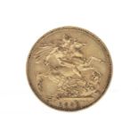 A GOLD SOVEREIGN, 1893