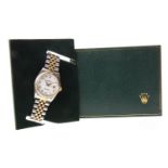 A GENTLEMAN'S ROLEX OYSTER PERPETUAL BI COLOUR WATCH