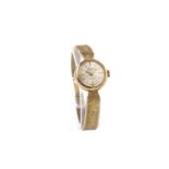 LADY'S BENTIMA STAR NINE CARAT GOLD WRIST WATCH