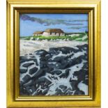 HOSTEL AT BERNARAY, AN OIL BY DONALD MCKENZIE