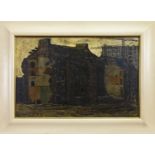 URBAN DECAY, GORBALS, GLASGOW, AN OIL BY TOM CALDER