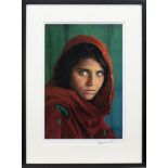 SHARBAT GULA, AFGHAN GIRL, PAKISTAN, AN OFFSET LITHOGRAPHIC PRINT BY STEVE MCCURRY