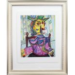 SEATED PORTRAIT OF DORA MARR, A LIMITED EDITION GOUTTELETTE BY PABLO PICASSO