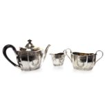 A VICTORIAN SILVER TEA SERVICE