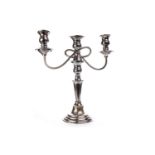 A SILVER CANDELABRA