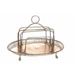 A SILVER TOAST RACK