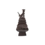 AN EARLY 20TH CENTURY CHINESE BRONZE CENSER