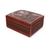 A CHINESE CINNABAR LACQUER BOX