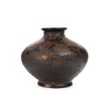 A JAPANESE STONEWARE VASE