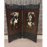 AN EARLY 20TH CENTURY JAPANESE FOLDING SCREEN