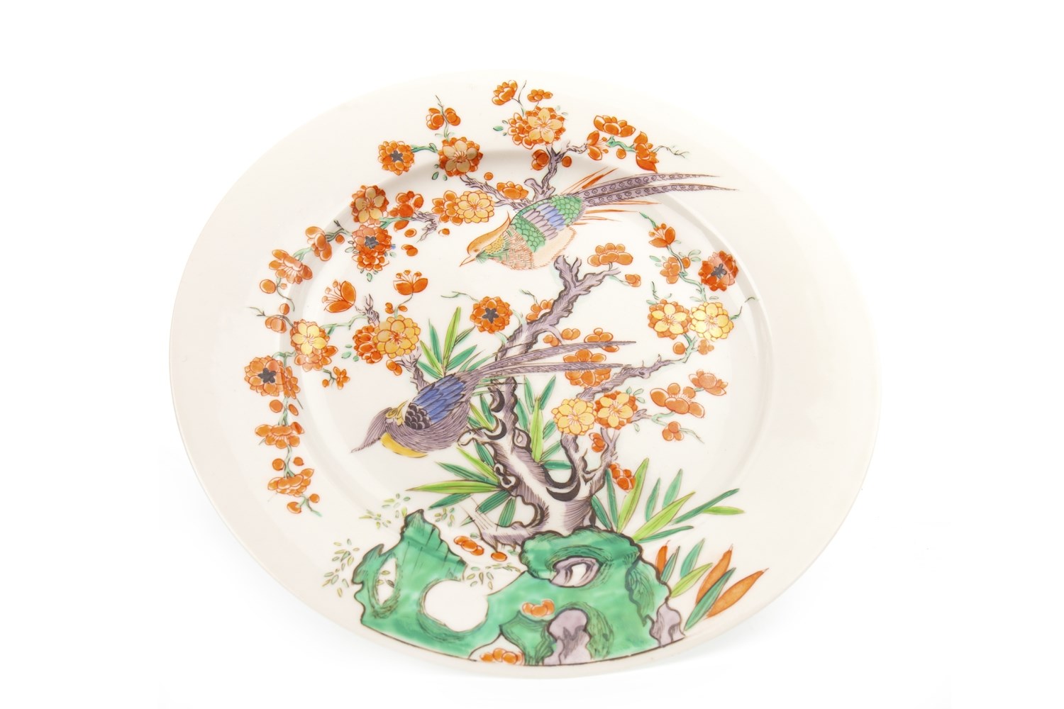 A LATE 19TH CENTURY CHINESE FAMILLE VERTE PLATE
