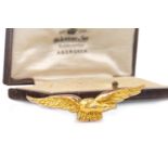 A NINE CARAT GOLD RAF SWEETHEART BROOCH